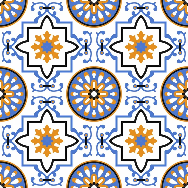 Kusursuz geleneksel süs vektörü. Doğulu çok renkli bir süs. Fas süslemeleri. Dekoratif elementlerle tasarım ve moda için güzel bir desen. kiremitler için desen