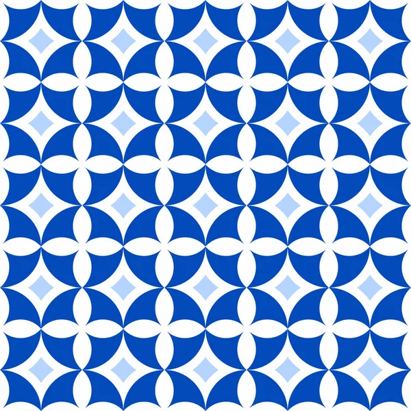 포르투갈 타일로 패턴이죠 일러스트 포르투갈 패턴입니다 탈라베라의 포르투 터키의 모로코의 — 스톡 벡터