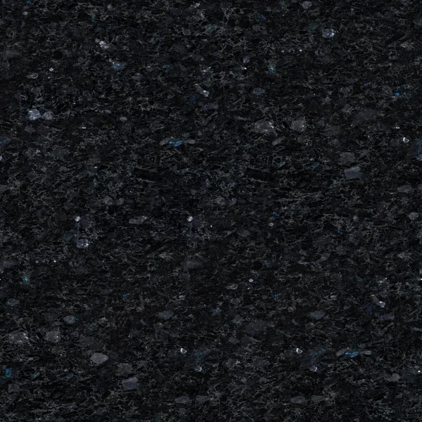 Рельєфна чорна лабрадоритова текстура з блискучими каменями. Безшовний квадратний фон, плитка готова . — стокове фото