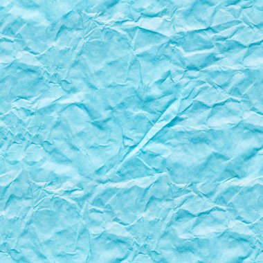 Tasarımınız için buruşmuş kağıt arkaplanı zarif mavi renkte.