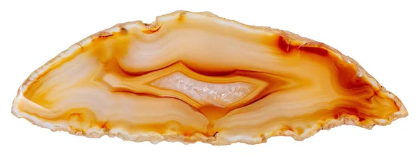 Exquisite natural agate stone in lush orange color. — Stock Photo, Image