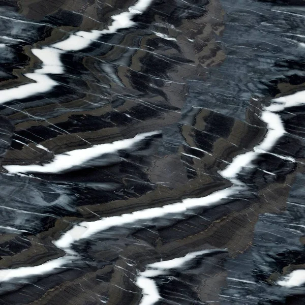 Fondo Abstracto Mármol Negro Textura Cuadrada Sin Costuras Azulejo Listo — Foto de Stock