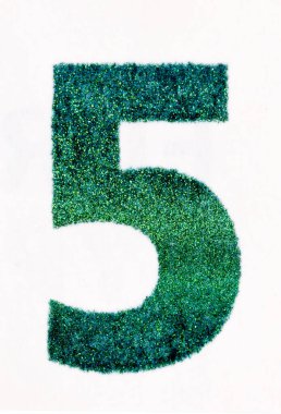 Makrodaki 5 avroluk banknotun bir parçası. Merhaba fotoğraf..