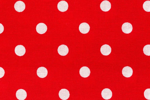 Red Background White Polka Dots Pattern — Stock Photo, Image