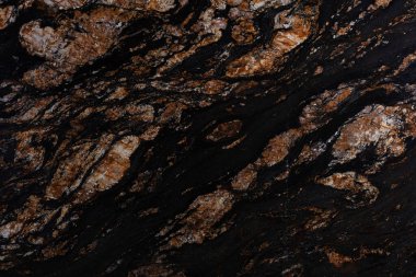 Natural Black Magma granite texture, new stylish dark background.