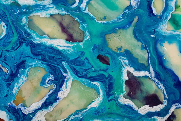 Abstrakte Malerei Hintergrund Neue Kreative Blaue Kunstwerke Handgezeichnete Ölgemälde Abstrakte — Stockfoto