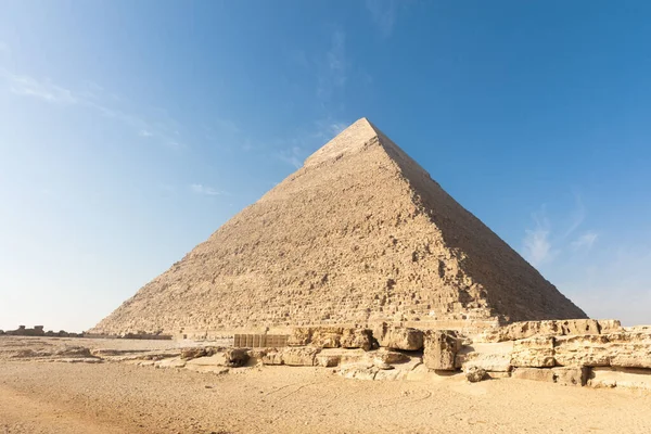 Les Pyramides Gizeh Arrière Egypte — Photo