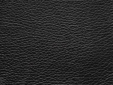 Lüks siyah deri dokular. Fotokopi alanı ve üst görünümü olan arkaplan. Karanlık tonda hakiki deri. Sahte eko deri örneği. Tasarım, döşenmiş mobilya ve giysi için arka plan desenli efekt.