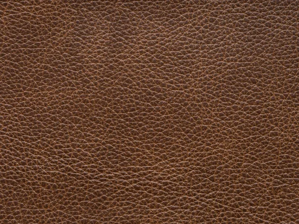 Dark Orange Brown Color Leather Skin Natural Design Lines Pattern — Stock Photo, Image