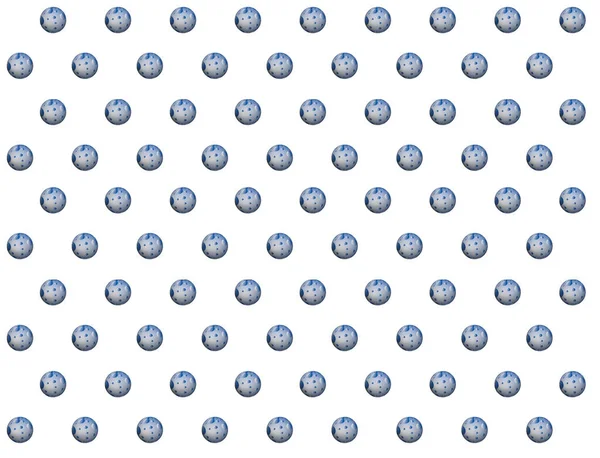 Fehér Háttér Szabályos Mintázatú Kék Buborékok Buborék Formák Mintázata Buborékok — Stock Fotó