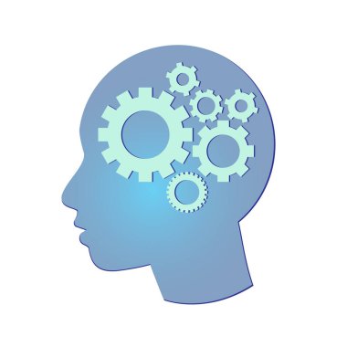 İş dünyası, SEO ve sosyal medya pazarlaması, zaman yönetimi için düz tasarım simgeleri. Dişliler. Tasarımınız için kavramsal illüstrasyon.