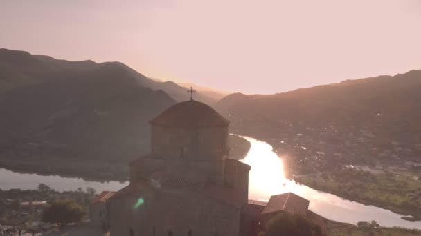 6世纪格鲁吉亚东正教修道院Jvari修道院 — 图库视频影像