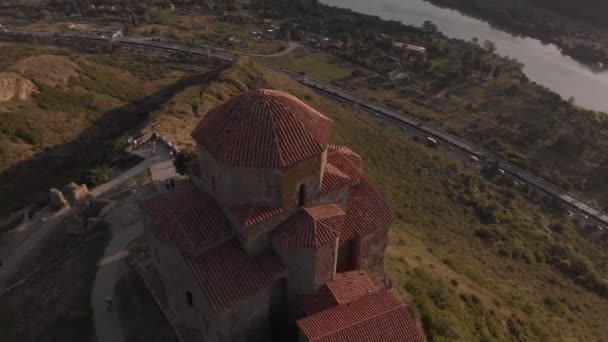 6世纪格鲁吉亚东正教修道院Jvari修道院 — 图库视频影像
