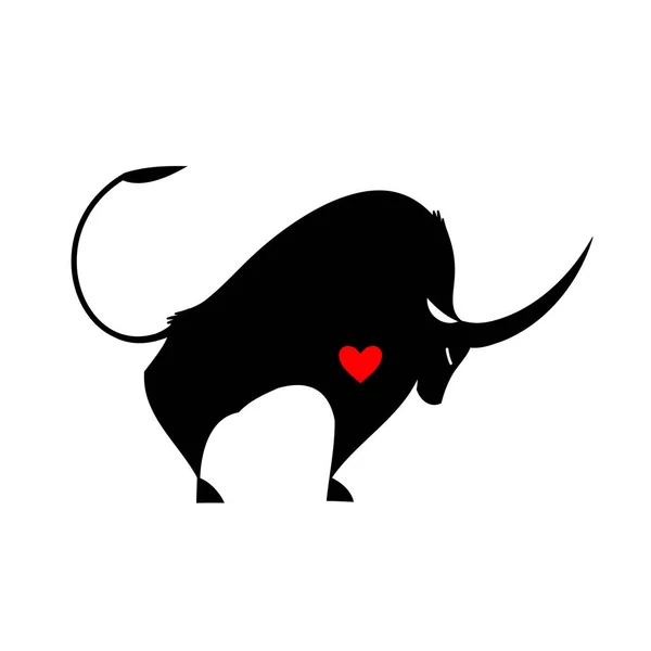 Big Bull, buffel symbool. Bull vector icoon geïsoleerd op witte achtergrond. Wild Bull logo template mascotte, pictogram. — Stockvector