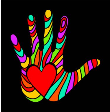 Yardım ve bağışta kalp kavramına sahip el.