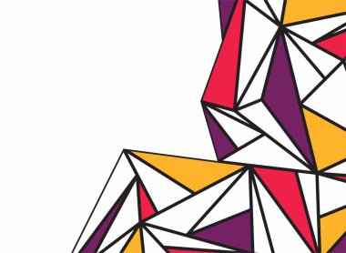 Çokgen desenli soyut arkaplan