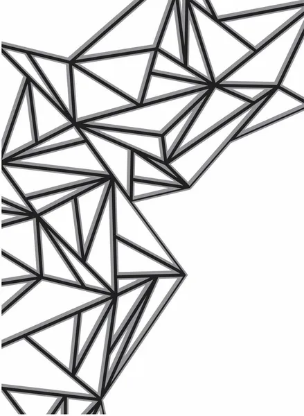 Abstrakt Bakgrund Med Polygonala Linjer Mönster — Stock vektor
