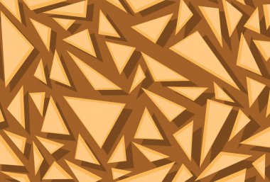 Düzensiz sarı üçgen desenli soyut arkaplan