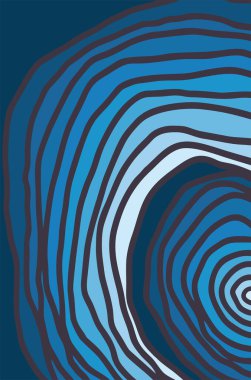 Mavi gradyan soyut dalga desenli basit arkaplan