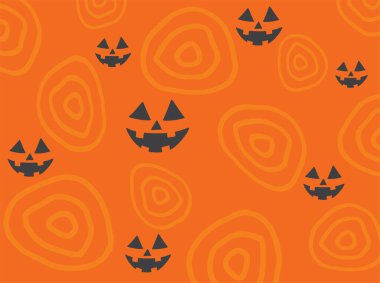 Cadılar Bayramı balkabağı suratının bir çizimi