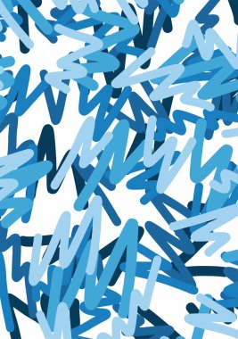 Mavi sevimli zigzag çizgisi desenli basit arkaplan