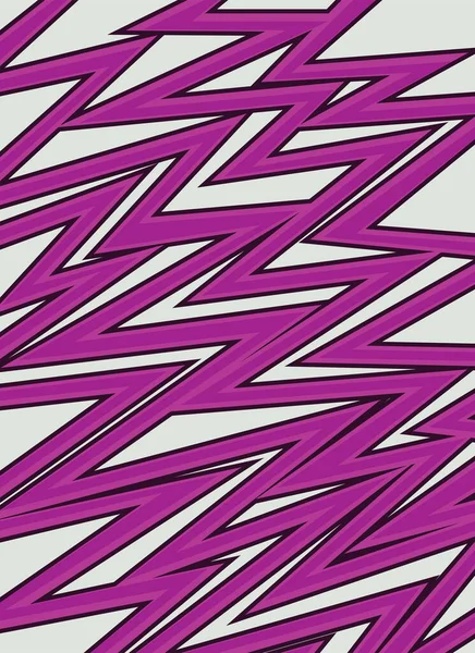 Abstracte Achtergrond Met Paarse Gekartelde Zigzag Lijnen Patroon — Stockvector