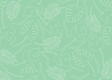 Basit yaprak desenli minimalist arkaplan