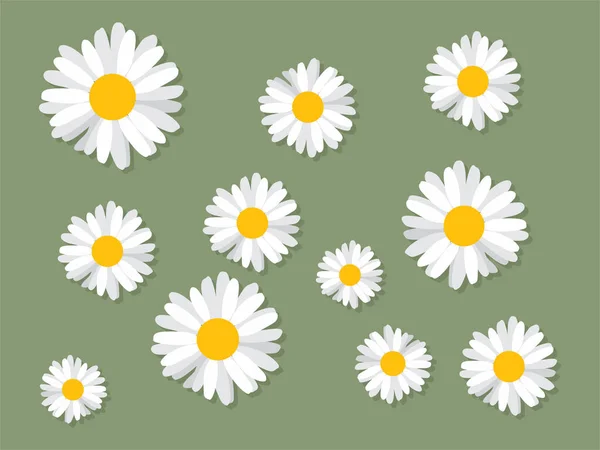 Fondo Minimalista Con Patrón Flor Simple — Vector de stock