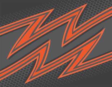 Turuncu ışık ve siyah yarım ton desenli soyut arkaplan