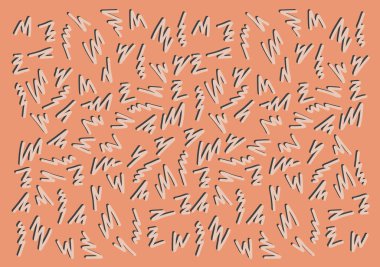 Şirin zigzag çizgisi desenli basit arkaplan