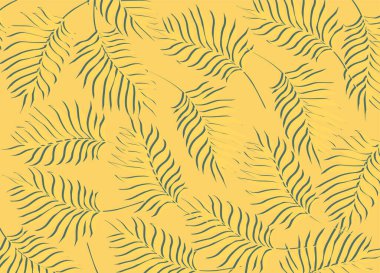 Basit yaprak desenli minimalist arkaplan