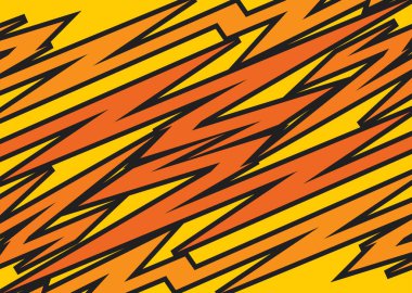 Turuncu çizgili zikzak desenli soyut arkaplan