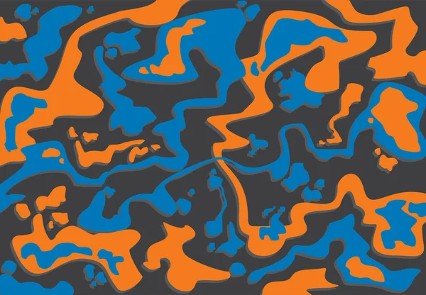 Une Illustration Peinture Huile Colorée Abstraite — Image vectorielle
