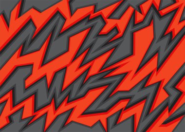 Kırmızı çizgili zikzak desenli soyut arkaplan