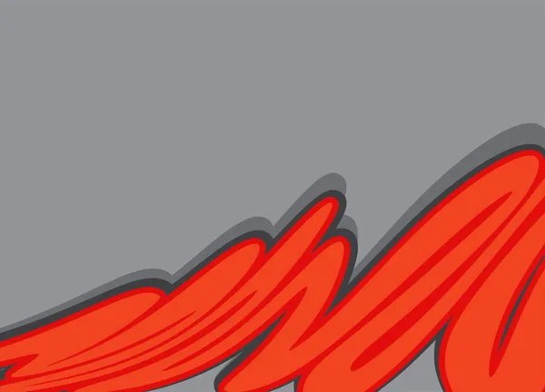 Uma Ilustração Pintura Óleo Vermelho Abstrata Com Padrão Linha Ondulante — Vetor de Stock