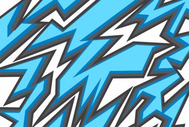 Mavi çentikli zikzak desenli soyut arkaplan