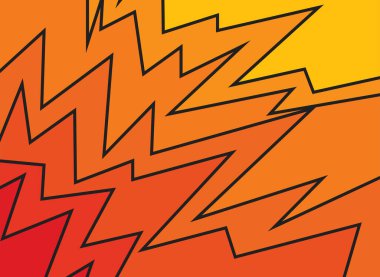 Turuncu eğimli zigzag desenli soyut arkaplan