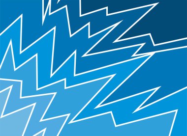 Gradyan mavi zigzag çizgisi desenli soyut arkaplan