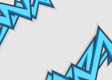 Mavi çizgili zigzag deseni ve bazı kopyalama alanı olan soyut arkaplan