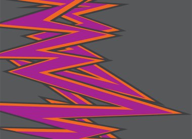 Mor zigzag çizgisi desenli soyut arkaplan