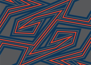 Basit kırmızı kabile çizgisi desenli soyut arkaplan 