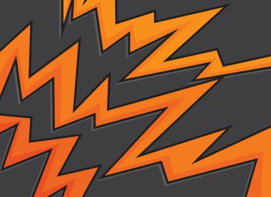 Gradyan turuncu zikzak çizgisi desenli soyut arkaplan