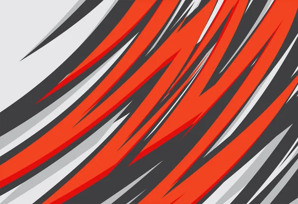 Abstrakter Hintergrund Mit Rotem Zickzackmuster — Stockvektor