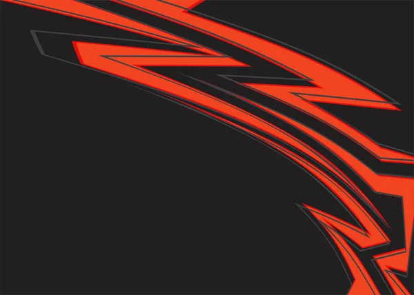 Abstrakter Schwarzer Hintergrund Mit Rotem Pfeillinienmuster Und Etwas Kopierfläche — Stockvektor
