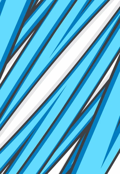 青いジグザグ線型パターンの抽象的背景 — ストックベクタ