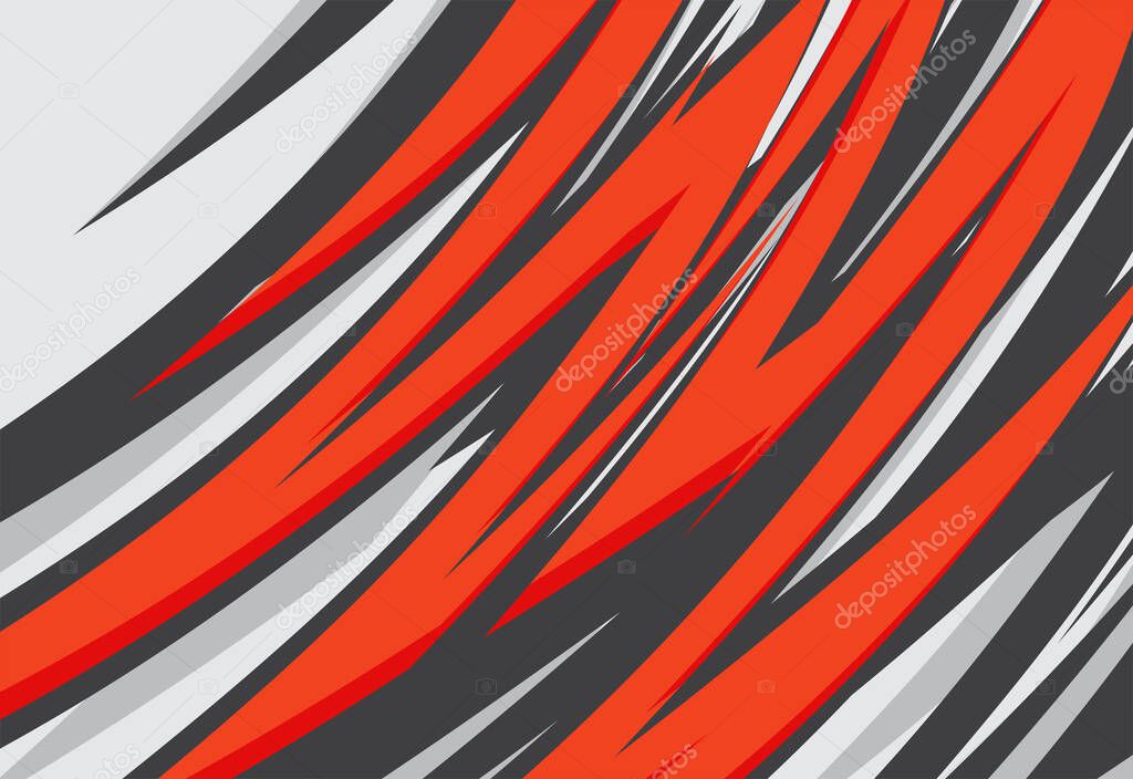 Abstract background with red jagged zigzag pattern