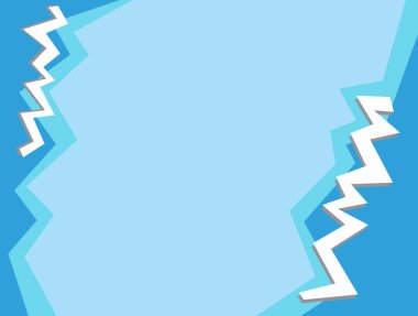 Beyaz zigzag desenli ve bazı kopyalama alanı olan soyut mavi arkaplan