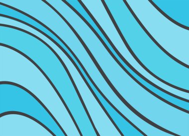 Soyut mavi dalga desenli basit arkaplan