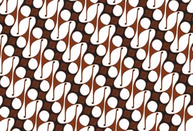 Batik Parang olarak bilinen Endonezyalı ünlü Batik 'in bir çizimi.