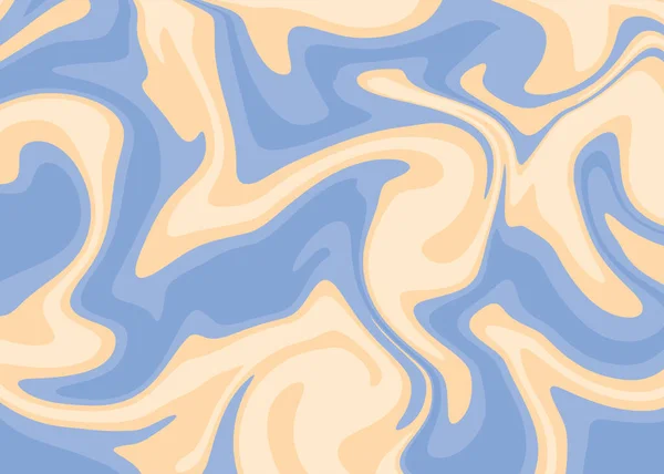 Une Illustration Texture Abstraite Peinture Huile Avec Couleur Bleue Crème — Image vectorielle